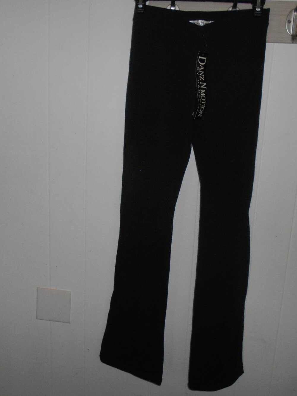 Black  V-Front Boot Leg Pants- Child Medium or Large  NWT